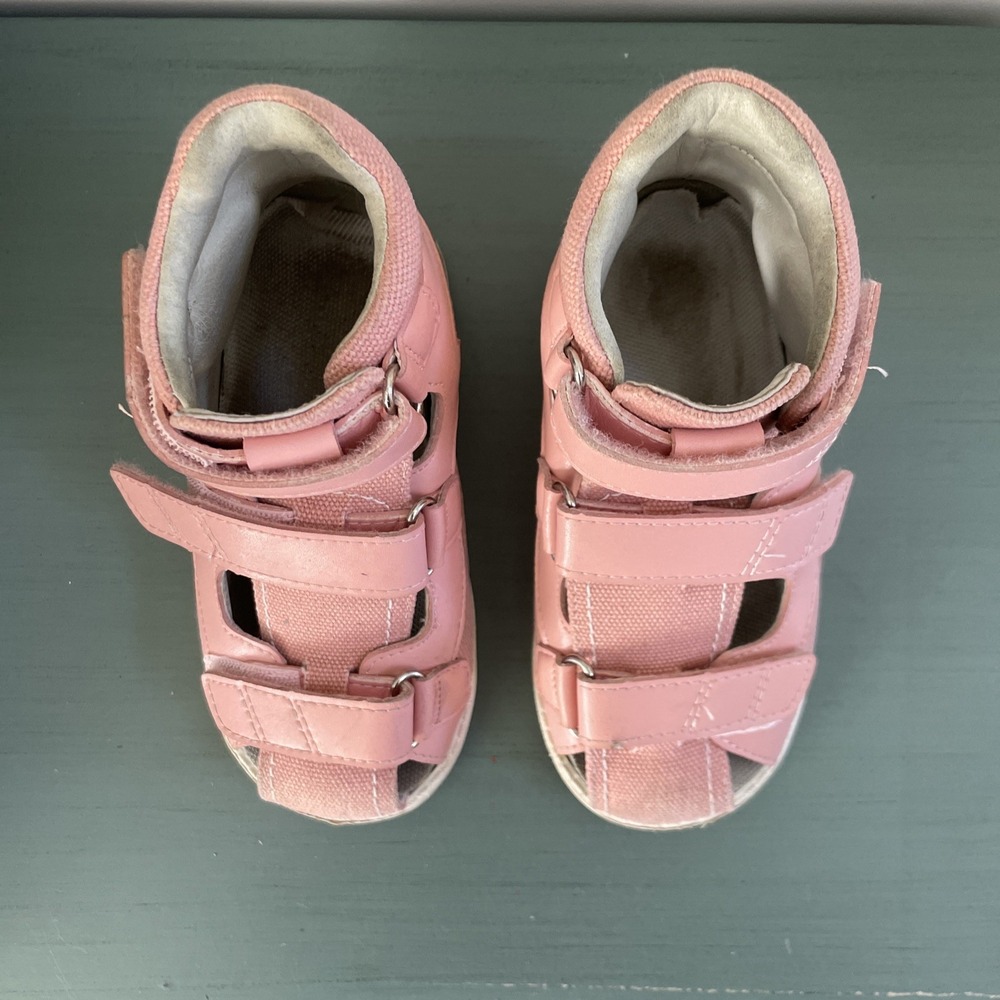 Princepard Kids Orthopedic Sneakers Pink Hook Loop Toddler Shoes EU25 - Picture 5 of 12